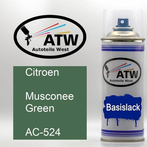 Citroen, Musconee Green, AC-524: 400ml Sprühdose, von ATW Autoteile West.